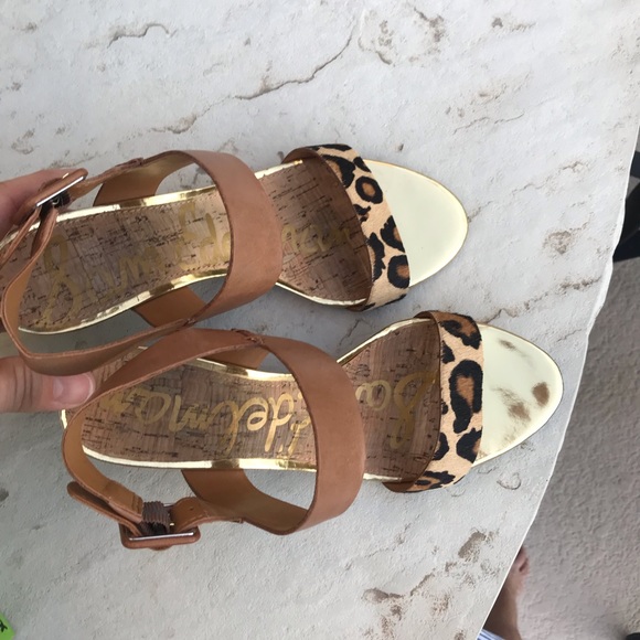 Animal print wedge sandals - Picture 4 of 5